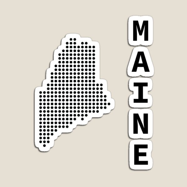 Item preview, MAINE DOT SILHOUETTE designed and sold by Mxdesign888.
