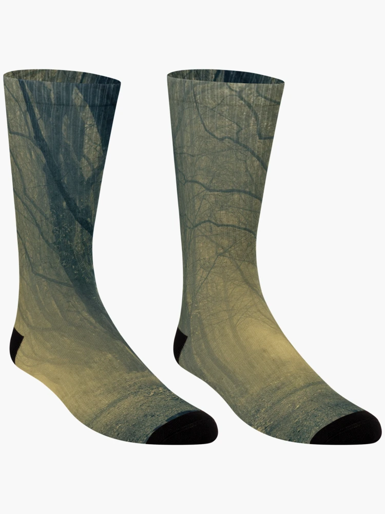 Thumbnail 3 of 5, Socks, Dark forest designed and sold by Basic310.