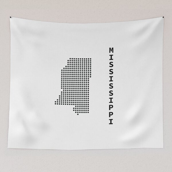 Item preview, MISSISSIPPI DOT SILHOUETTE designed and sold by Mxdesign888.