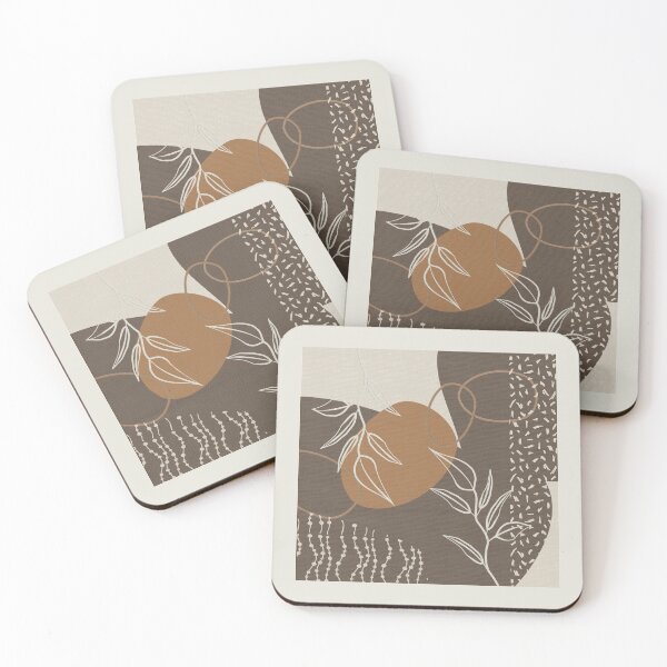 Item preview, Abstract - Neutral Meeting Point 2 in Coffee designed and sold by simplydesignart.