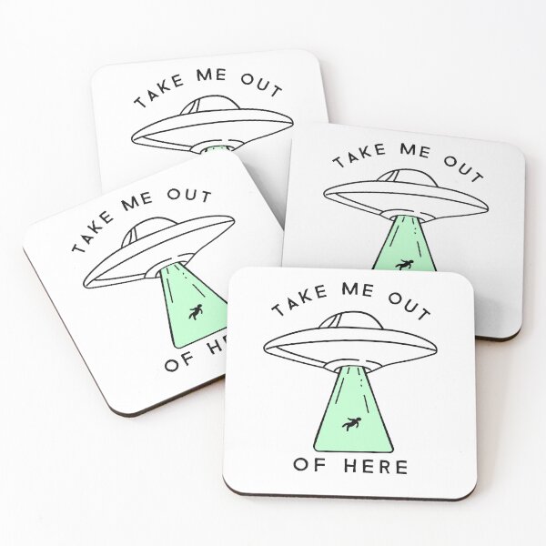 Item preview, "Take me out of here" UFO gift - Funny abduction design designed and sold by TamGustam.