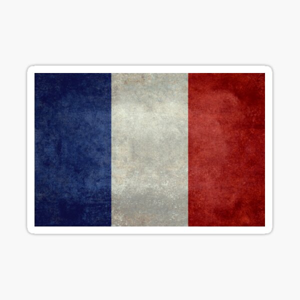Item preview, French Flag of France in grungy designed and sold by Bruiserstang.