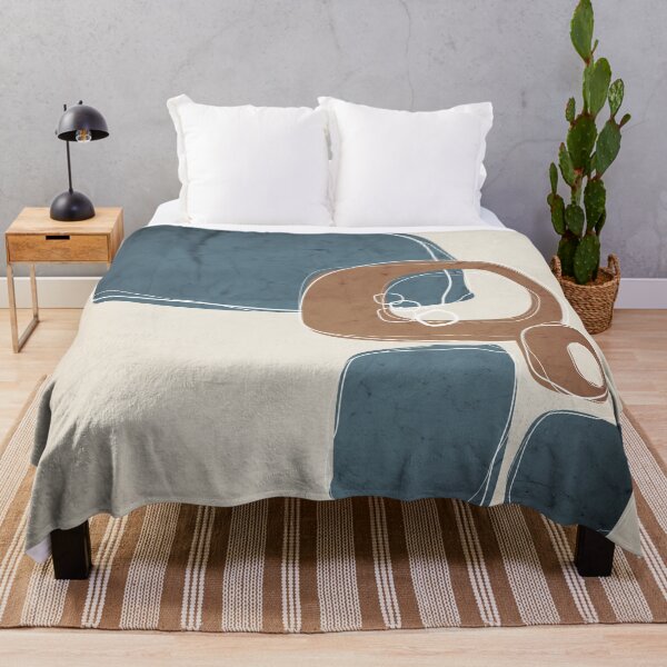 Item preview, Retro Abstract Design in Cinnamon and Teal designed and sold by simplydesignart.