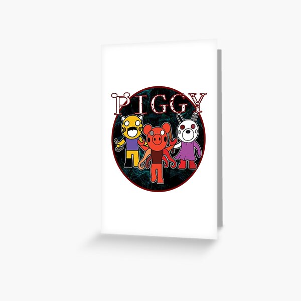 Roblox Piggy Greeting Cards Redbubble - roblox admin commands octopus