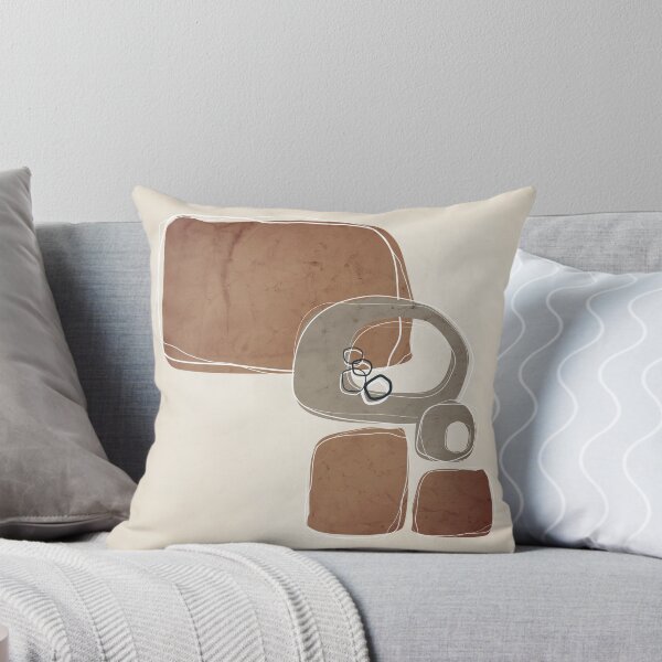 Item preview, Retro Abstract Design in Taupe and Cinnamon designed and sold by simplydesignart.