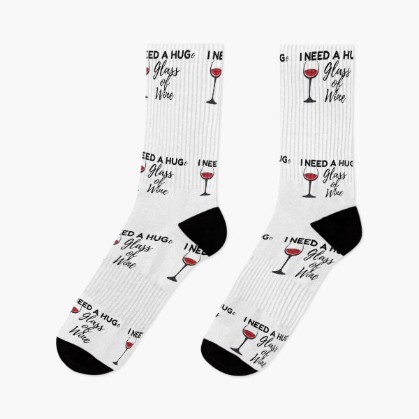 Item preview, I Need a Hug Huge Glass of Wine Funny designed and sold by renzel12.