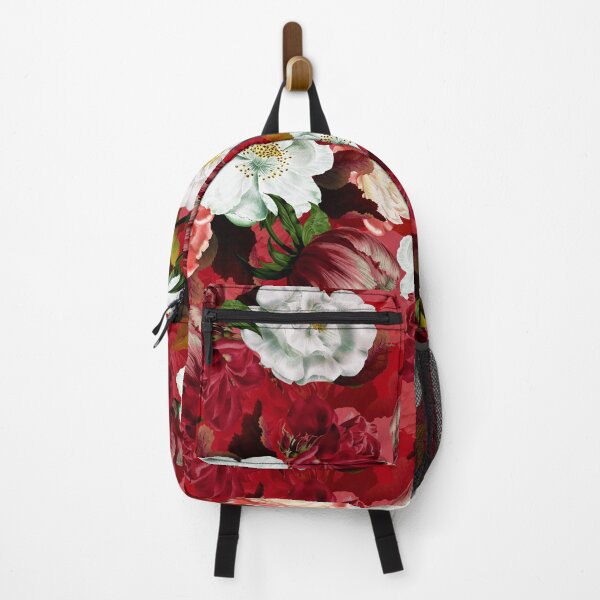 Item preview, Antique Red Midnight Botanical Flower Rose Botanical Garden Nightgarden designed and sold by UtArt.