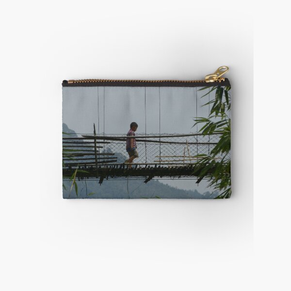 Item preview, Boy on Jungle Bamboo Suspension Bridge, Arunachal Pradesh, India designed and sold by worldways.
