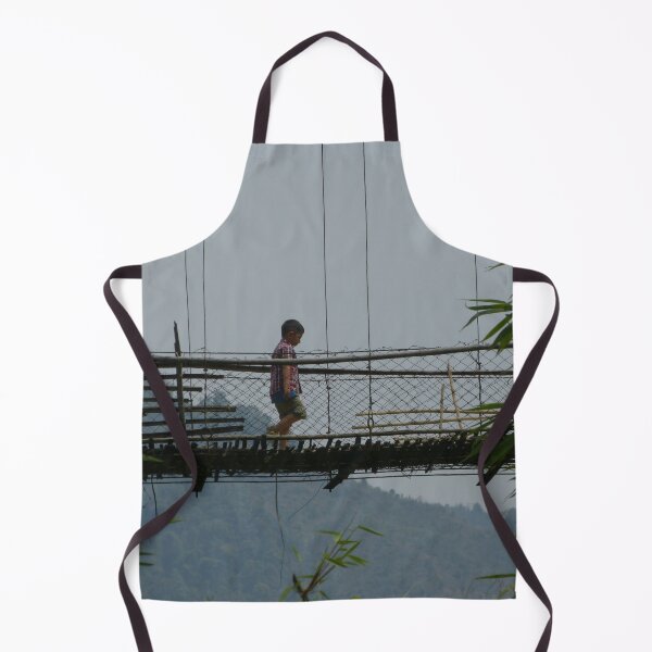 Item preview, Boy on Jungle Bamboo Suspension Bridge, Arunachal Pradesh, India designed and sold by worldways.