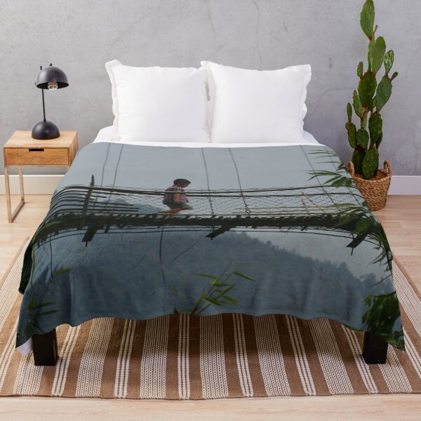 Item preview, Boy on Jungle Bamboo Suspension Bridge, Arunachal Pradesh, India designed and sold by worldways.