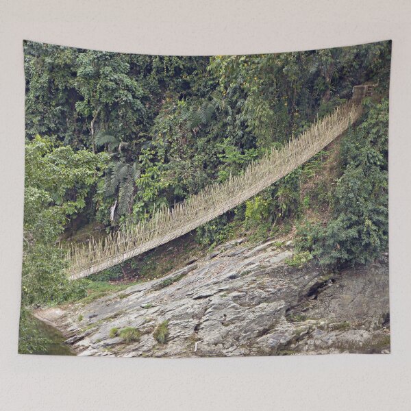 Item preview, Bamboo Suspension bridge in the Jungle, Arunachal Pradesh, India designed and sold by worldways.
