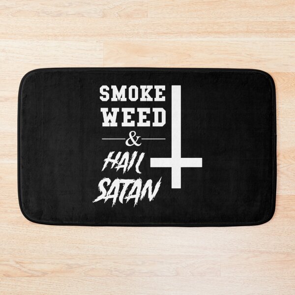 Item preview, Smoke Weed and Hail Satan - funny satanic designed and sold by Marco Oberhofer.