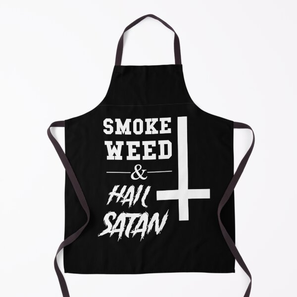 Item preview, Smoke Weed and Hail Satan - funny satanic designed and sold by Marco Oberhofer.