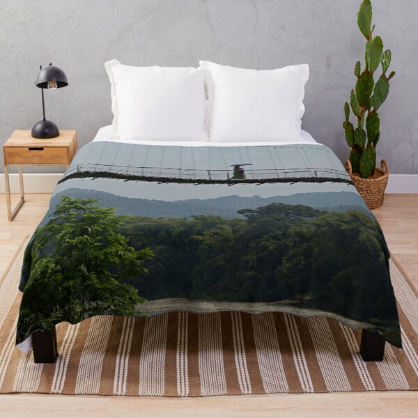 Item preview, People on Jungle Bamboo Suspension Bridge, India designed and sold by worldways.