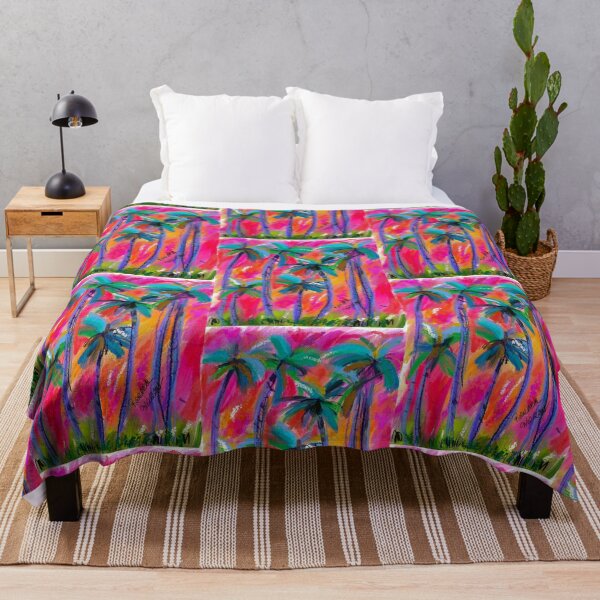 Item preview, Colorful Palm Trees designed and sold by Rebeccartist.