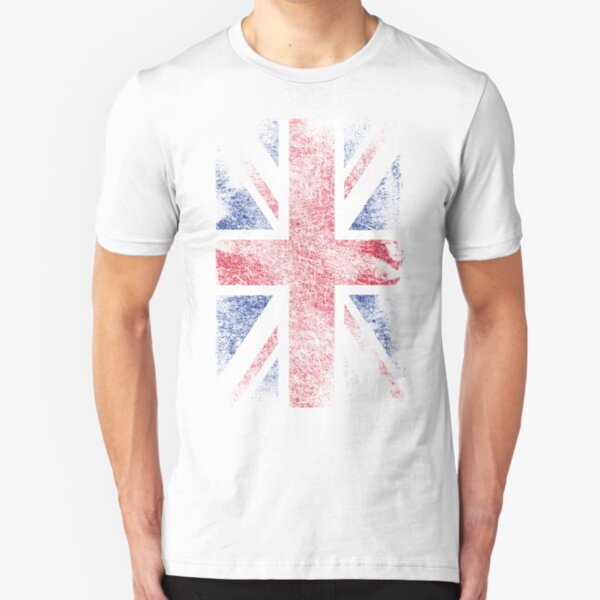 Union Jack - Flag Great Britain - Vintage Look Slim Fit T-Shirt