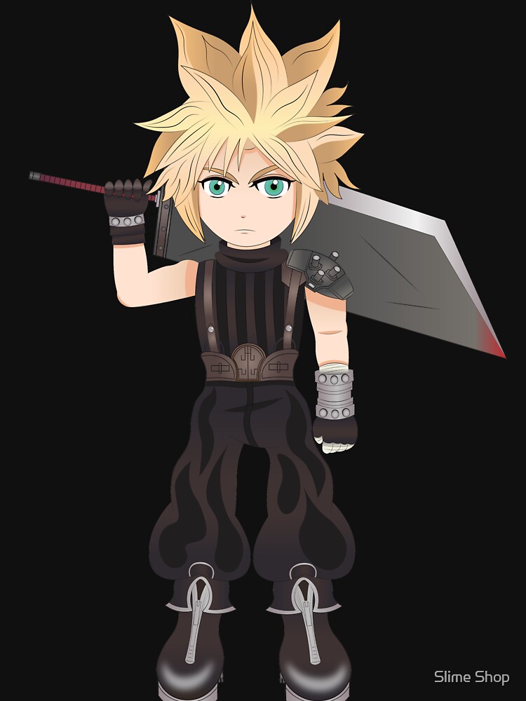 Cloud Strife Chibi by BlazeDazzleDusk