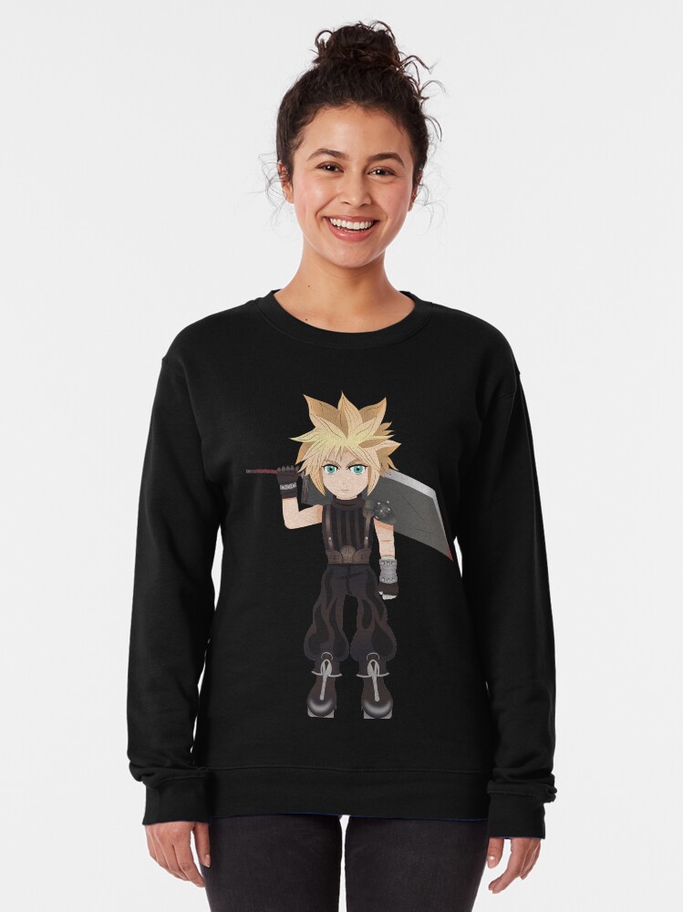 Alternate view of Cloud Strife Chibi Pullover Sweatshirt