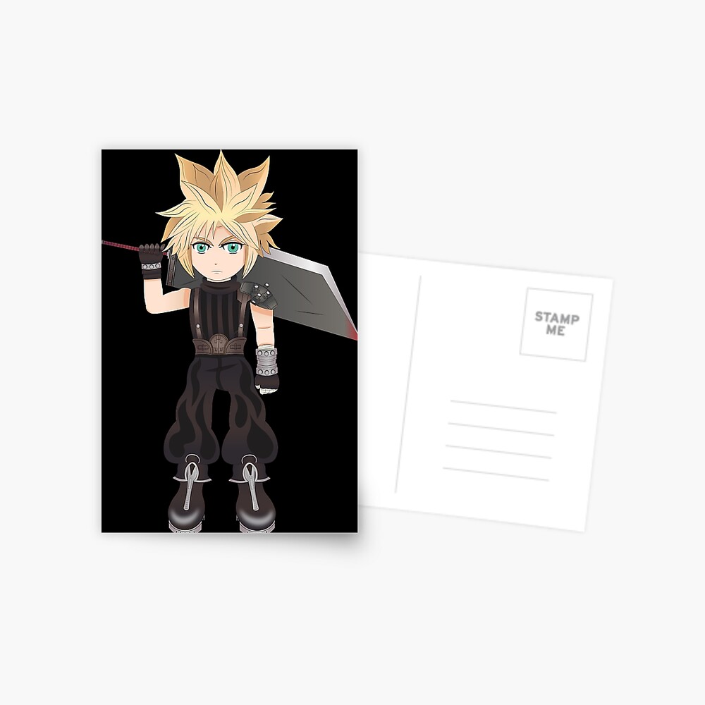 Cloud Strife Chibi Postcard
