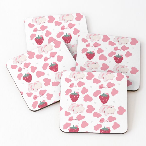 Item preview, Strawberry Cow pattern designed and sold by pinkc0w.