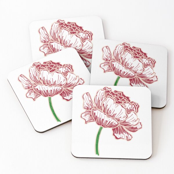 Item preview, Red flower (Pivoine Rouge) designed and sold by ManonGuennoc.