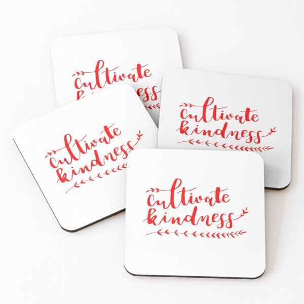 Item preview, Cultivate Kindness Positive Quote Red designed and sold by faithful-ink.