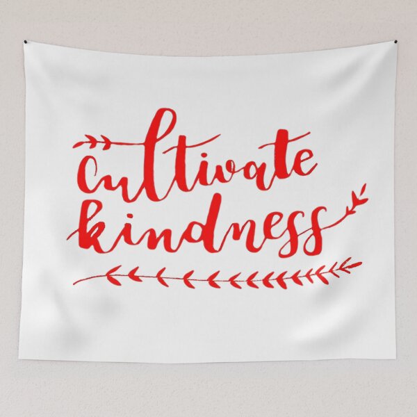 Item preview, Cultivate Kindness Positive Quote Red designed and sold by faithful-ink.