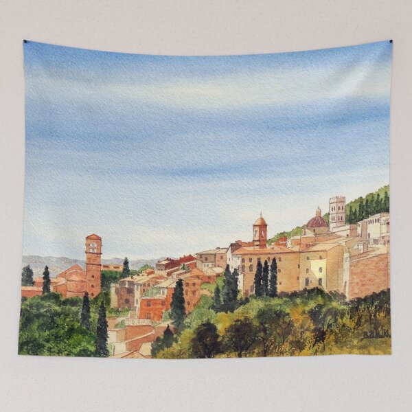 Item preview, Assisi Italy with Basilica Of San Francesco designed and sold by William Holkham.
