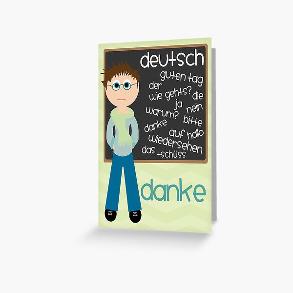German Thank You Greeting Cards Redbubble