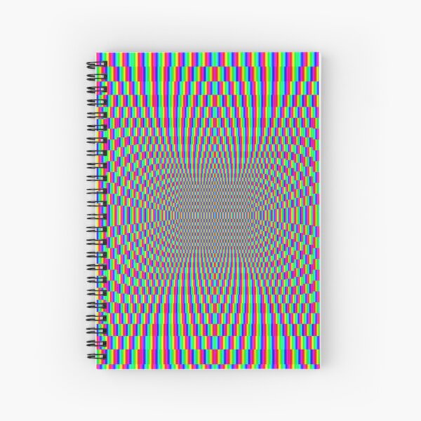 Psychedelic Hypnotic Visual Illusion Spiral Notebook