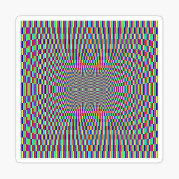 Psychedelic Hypnotic Visual Illusion Sticker