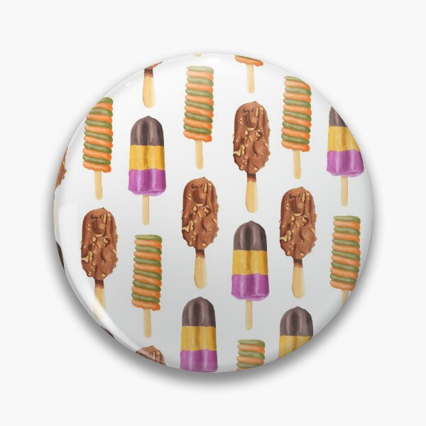 Item preview, chocolate ice cream lollipop food sweet candy pattern designed and sold by bertiescrochu.