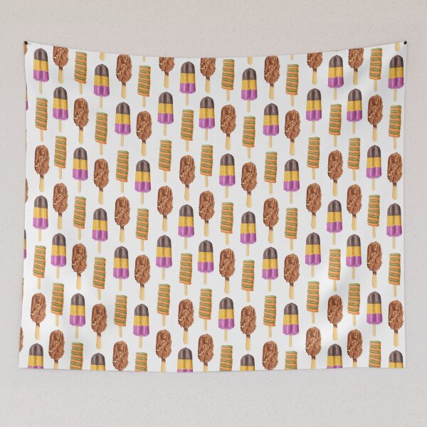 Item preview, chocolate ice cream lollipop food sweet candy pattern designed and sold by bertiescrochu.