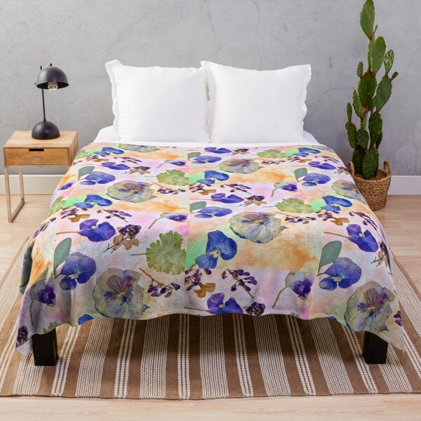 Floral Fantasy Throw Blanket