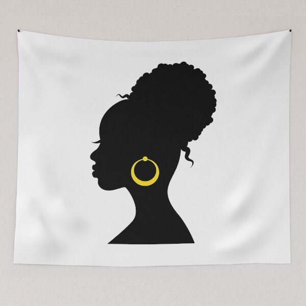 Item preview, Black Girl Silhoutte  designed and sold by ozumdesigns.