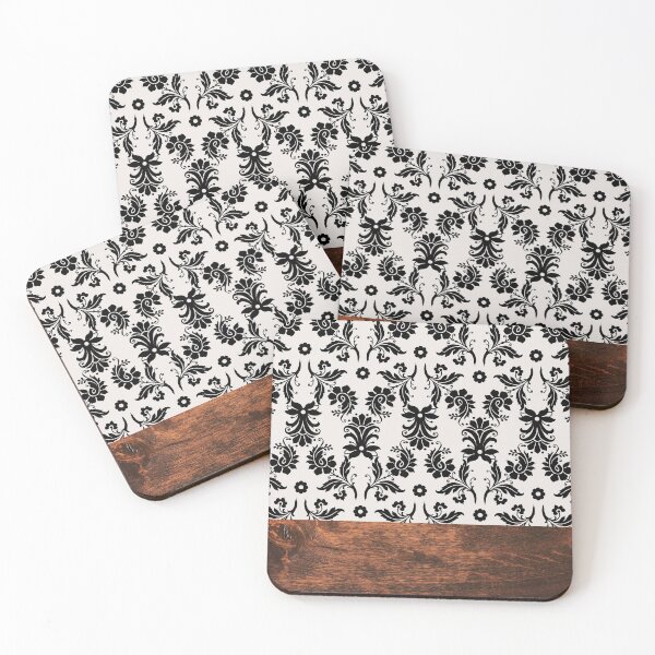 Item preview, Damask Pattern with Wood designed and sold by atlantekdesigns.