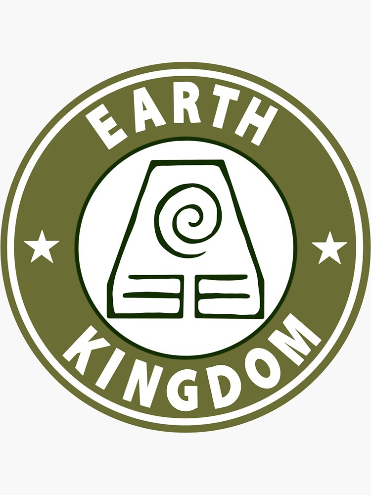 Earth Kingdom Badge Sticker For Sale By Panhandleprints Redbubble 7450