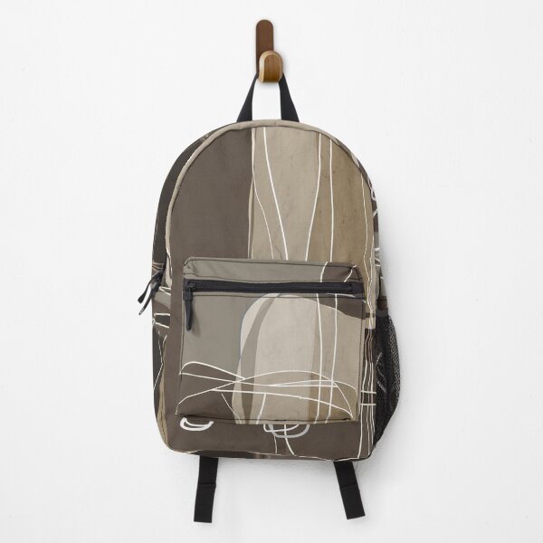 Item preview, Retro Block Design in Ivory and Taupe designed and sold by simplydesignart.