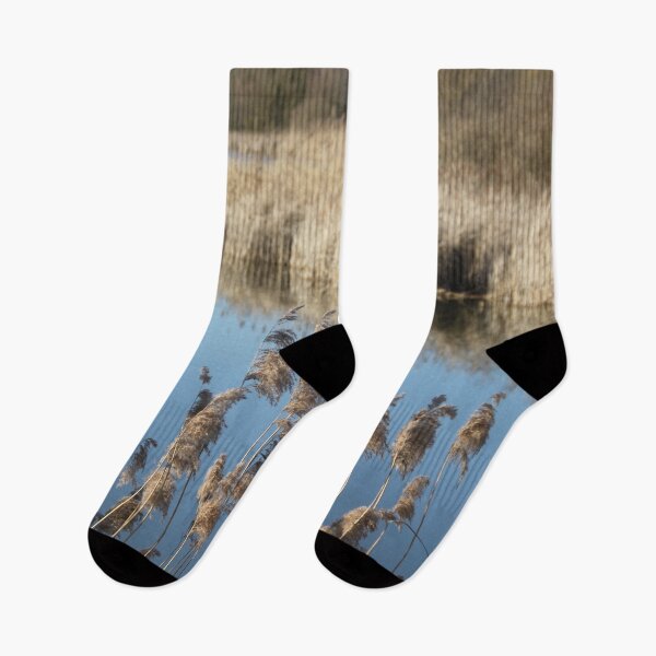 Item preview, Madine lake natural reeds landscape	 designed and sold by EstelleRossetti.