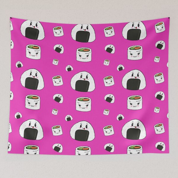 Item preview, Kawaii Rice Seamless designed and sold by ArtFromHart.