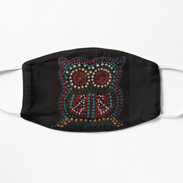 Dotted Owl Geometric Design Flat Mask