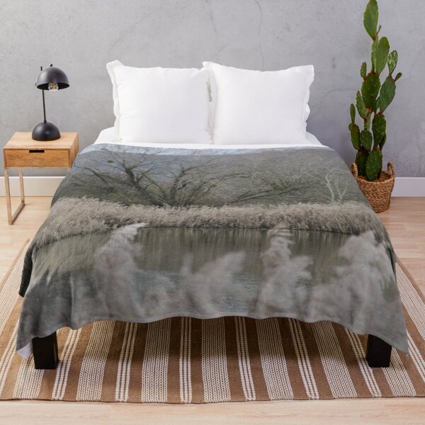 Item preview, Madine lake natural reeds landscape	 designed and sold by EstelleRossetti.