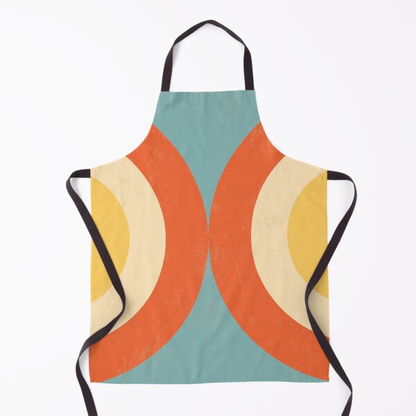 Aperçu de l'œuvre Mid Century Modern Geometrical 70s Style Retro Burnt Orange créée et vendue par Inogitna Designs.
