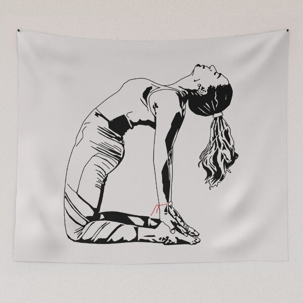 Item preview, Ustrasana Yoga Pose Outline designed and sold by BearMa.