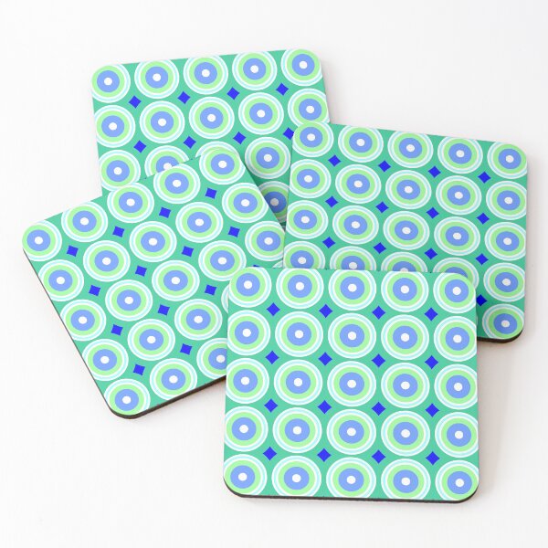 Item preview, Green, Blue Circles Pattern designed and sold by williamcuccio.