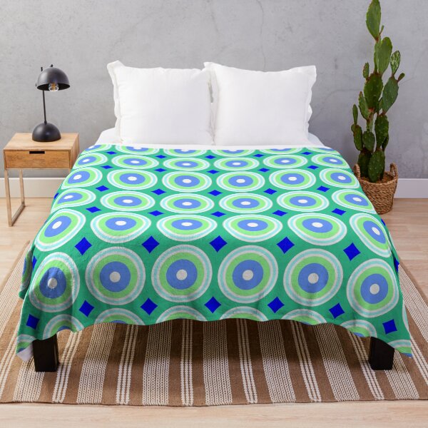 Item preview, Green, Blue Circles Pattern designed and sold by williamcuccio.