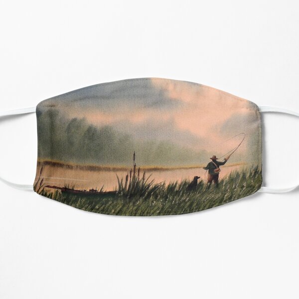 The Fly Fisherman With His Loyal Friend Mask