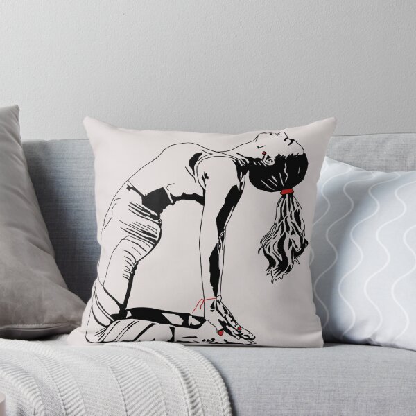 Item preview, Ustrasana Yoga Pose Outline with Red Detail designed and sold by BearMa.