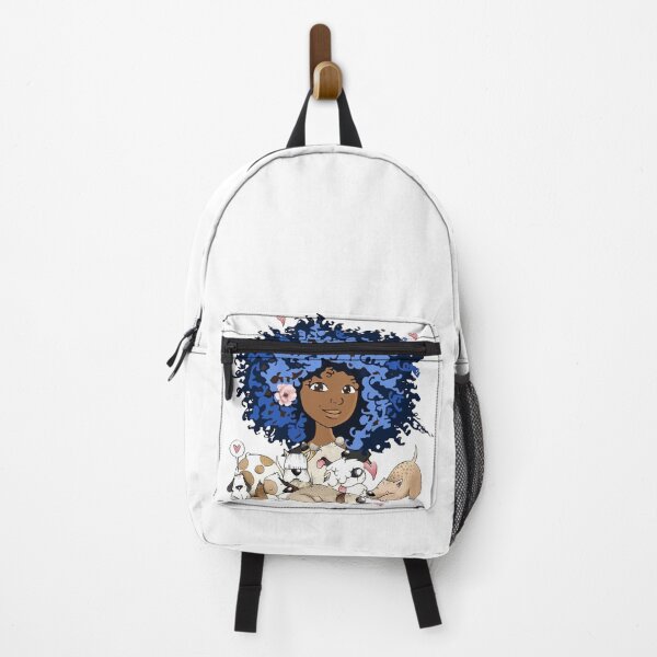 Item preview, CURLY HAIRS AFRICAN ORIGIN GIRL WITH DOGS designed and sold by Tee Inspiration.