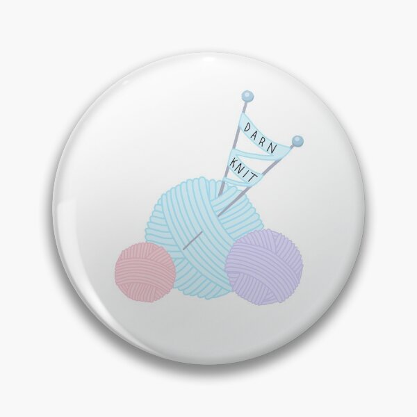 Item preview, Pastel “Darn Knit” Knitting Pun! designed and sold by Sophie0854.